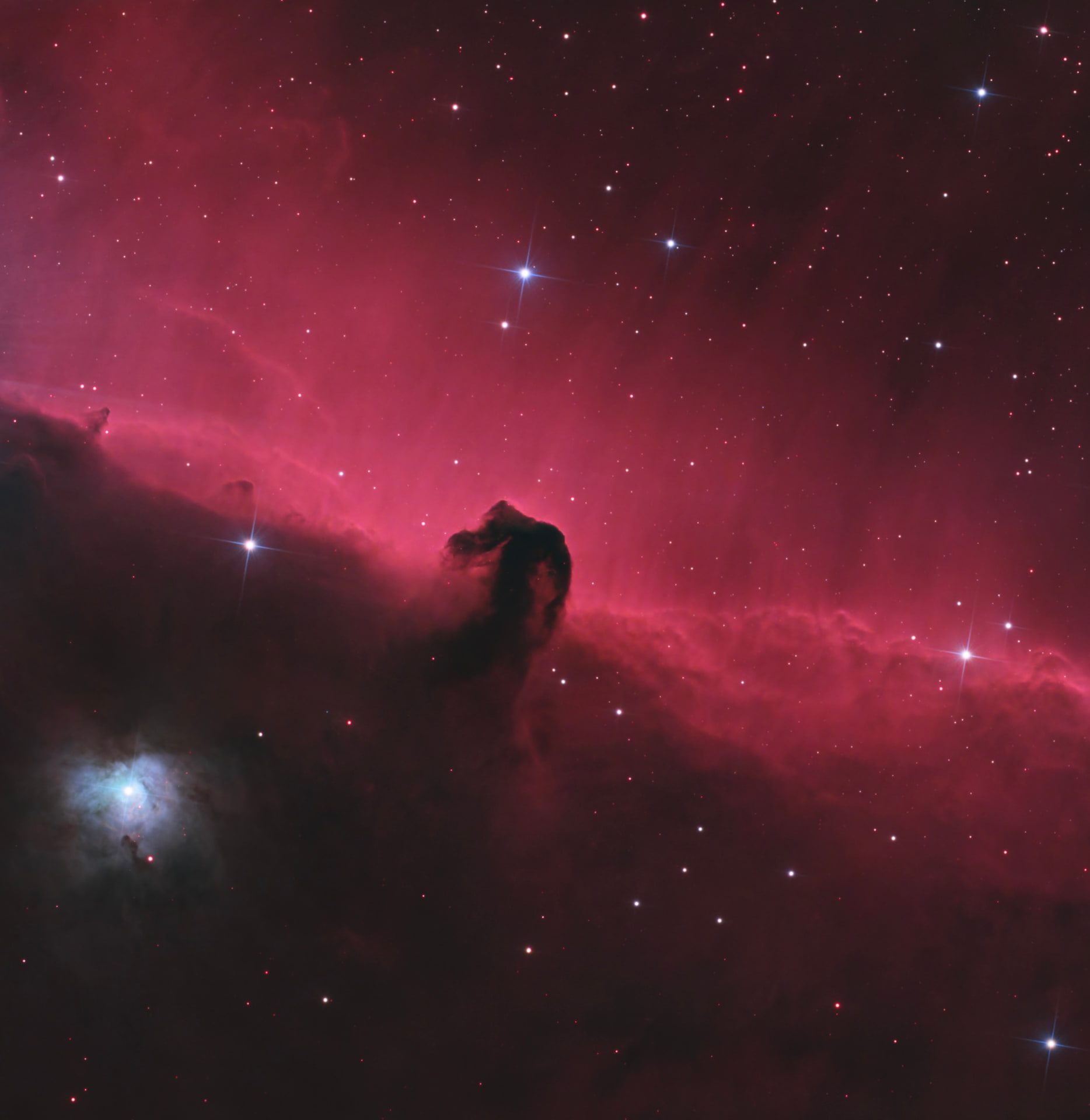 Horsehead Nebula (1000mm) — processed reference.